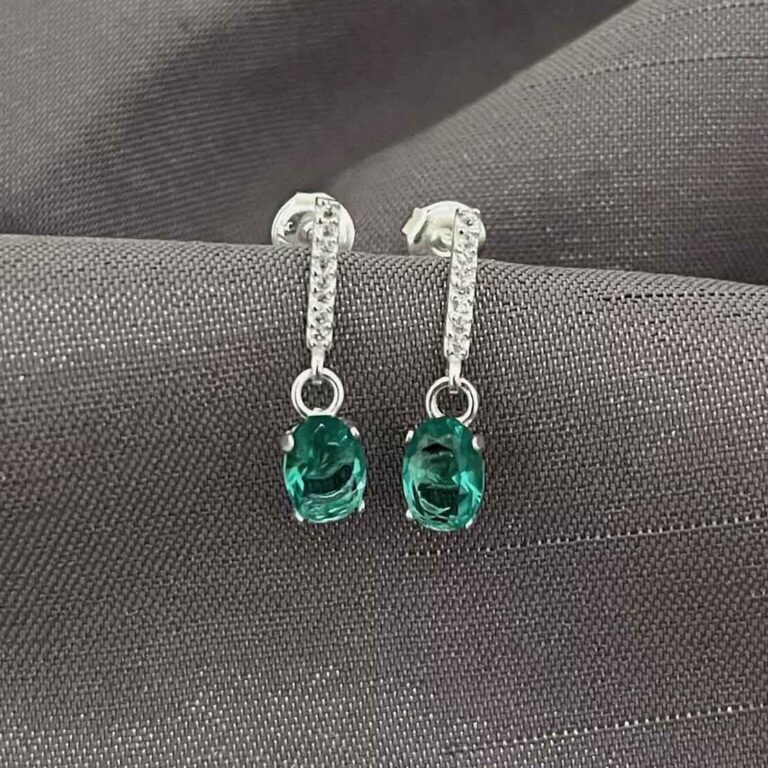 Brinco Turmalina Prata 925 - Bertaco Prata (1)