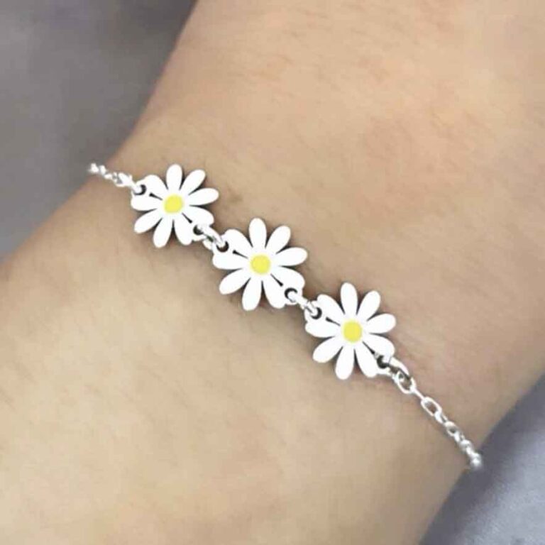 pulseira margarida Prata 925 - Bertaco Pratas