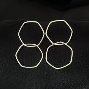 Brinco Hexagonal Duplo